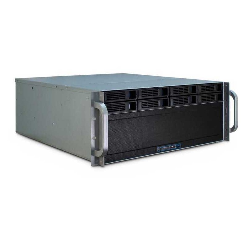 Inter-Tech IPC 4U-4408 Rackversion Forlænget ATX / SSI EEB Sort Grå
